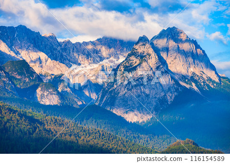 Zugspitze, Alpspitze Alps mountains in Bavaria, Germany 116154589