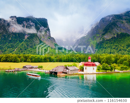 St. Bartholomew church at Konigssee Lake St. Bartholomew church at Konigssee Lake 116154630
