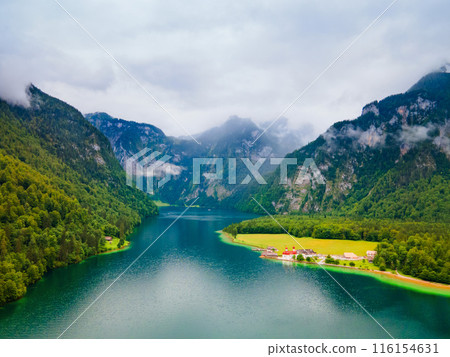 St. Bartholomew church at Konigssee Lake 116154631