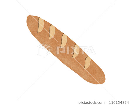 Hand drawn watercolor style french bread illustration Hand drawn watercolor style french bread illustration 116154854