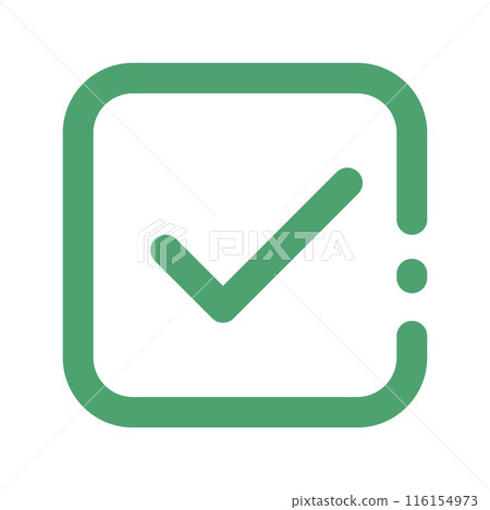 Modern checkbox icon. Decision or choice. Vector. Modern checkbox icon. Decision or choice. Vector. 116154973