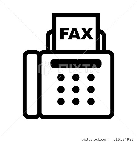 Simple fax icon. Fax icon. Vector. 116154985