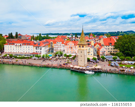 Lindau aerial panoramic view in Bavaria, Germany Lindau aerial panoramic view in Bavaria, Germany 116155053
