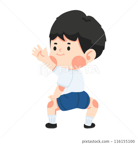 Student boy doing Twerk dance from behind Student boy doing Twerk dance from behind 116155100