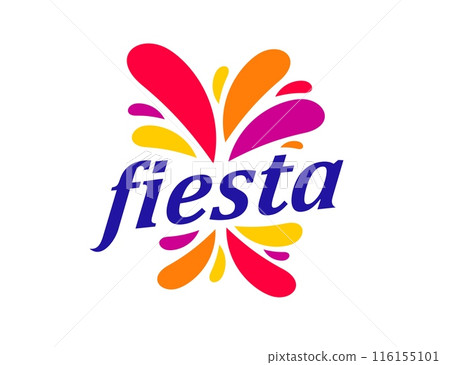 Fun carnival event, fiesta holiday party symbol with colorful firework burst or paint splashes. Isolated vector celebratory festive event celebration label or emblem. Traditional festival, party, show Fun carnival event, fiesta holiday party symbol with colorful firework burst or paint splashes. Isolated vector celebratory festive event celebration label or emblem. Traditional festival, party, show 116155101