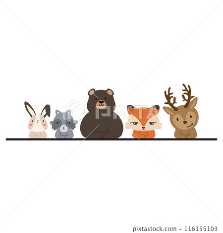 Simple And wild animals greeting banner Simple And wild animals greeting banner 116155103