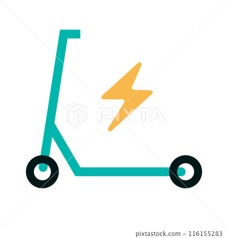 Electric scooter icon. Vector. Electric scooter icon. Vector. 116155283