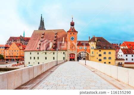 Bridge Tower or Brueckturm in Regensburg 116155290