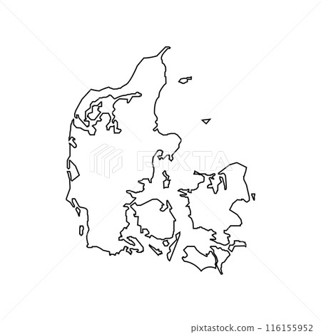 Denmark map icon Denmark map icon 116155952
