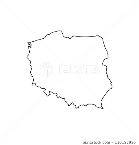 Poland map icon Poland map icon 116155956