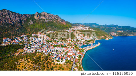 Kas city aerial panoramic view in Turkey Kas city aerial panoramic view in Turkey 116156030