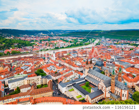 Wurzburg old town in Bavaria, Germany 116156121