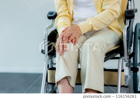 Woman rubbing her knees Grandma 116156261