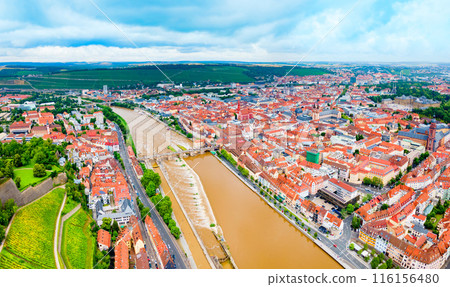Wurzburg old town in Bavaria, Germany 116156480