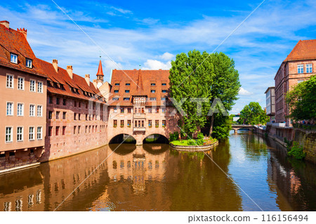 Nuremberg old town in Bavaria, Germany 116156494