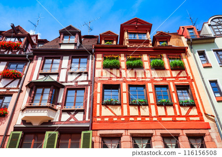 Weissgerbergasse street, Nuremberg old town, Bavaria 116156508