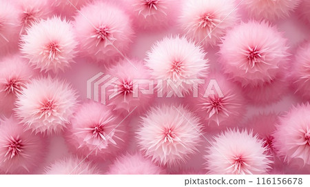 pink flower pattern, dandelion wallpaper, generative AI 116156678