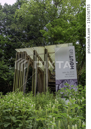 Meise Botanical Garden in Belgium. Woodlab, wood laboratory 116156755