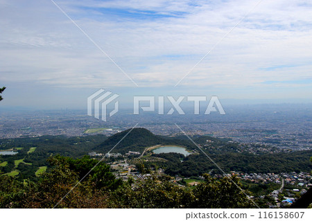從行子山東側眺望高山和北山水庫 從行子山東側眺望高山和北山水庫 116158607