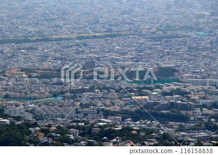 從行子山東側眺望神戶女學院、甲山、北山水庫 116158838