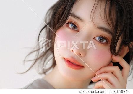 護膚女模抗衰老“AI生成圖像” 護膚女模抗衰老“AI生成圖像” 116158844