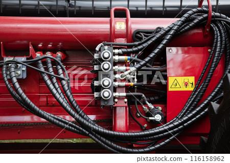 Hoses of modern hydraulic machine 116158962