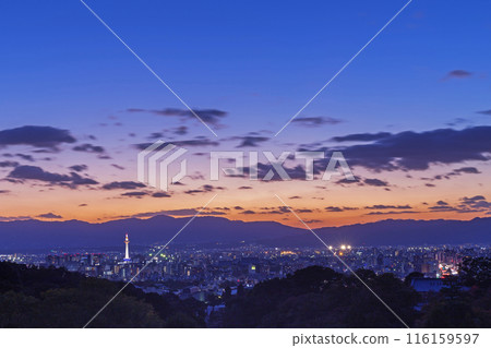 Kyoto tower landmark scenery of Kyoto City View From Kiyomizudera Temple , Japan 116159597