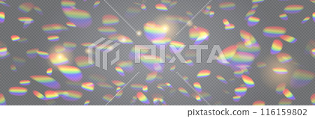 Seamless iridescent pattern with rainbow highlights 116159802