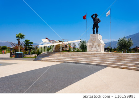 Sehit Yuzbasi Tayyareci Fethi Bey monument in Sehit Fethi Bey Park in Fethiye, Turkey 116159995