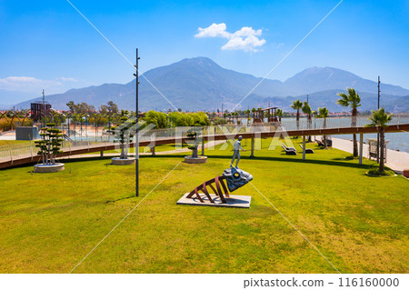 Sehit Fethi Bey Park in Fethiye city in Mugla Province, Turkey Sehit Fethi Bey Park in Fethiye city in Mugla Province, Turkey 116160000