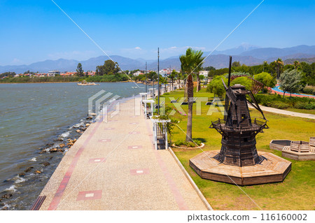 Seafront promenade at the Fethiye city, Turkey 116160002