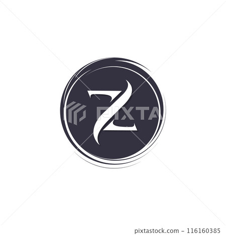 Vector luxury circular element design with Letter Z Vector luxury circular element design with Letter Z 116160385