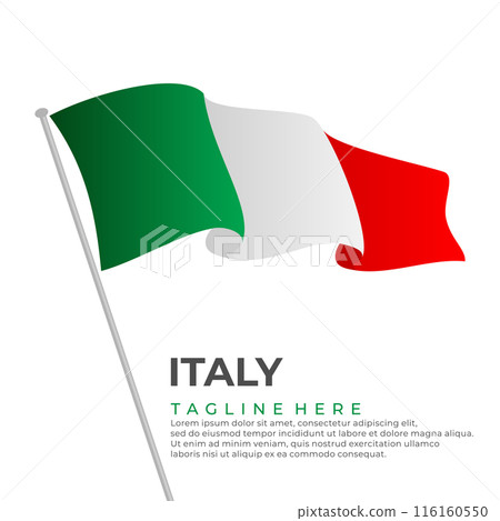 Template vector Italy flag modern design 116160550