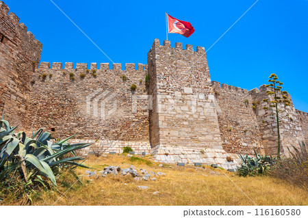 Ayasuluk Citadel is a byzantine fortress at the Ephesus ancient greek city Ayasuluk Citadel is a byzantine fortress at the Ephesus ancient greek city 116160580