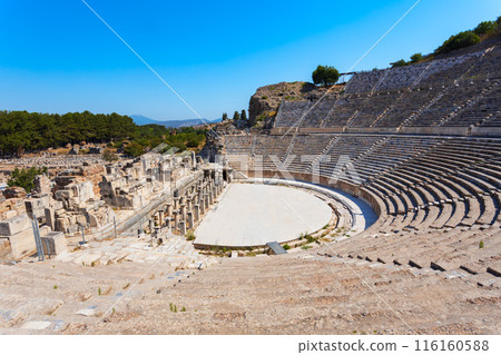 Ephesus Ancient Greek Theatre is located in Izmir Province in Turkey 116160588