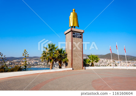 Mustafa Kemal Ataturk monument in Kusadasi in Turkey 116160604