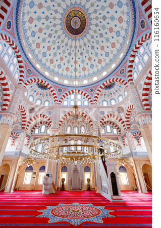 Didim Cental Mosque interior in Turkey 116160654