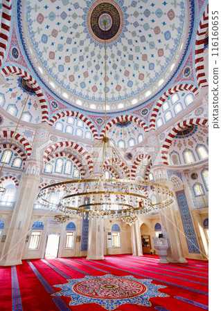 Didim Cental Mosque interior in Turkey Didim Cental Mosque interior in Turkey 116160655