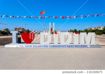 I Love Didim letters installation art in Turkey 116160675
