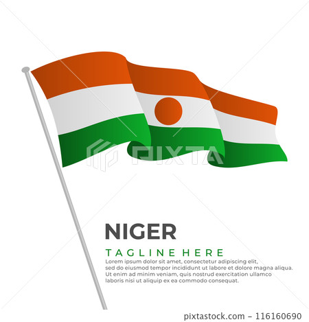 Template vector Niger flag modern design Template vector Niger flag modern design 116160690