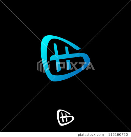 GH logo initial letter design template vector design symbol GH logo initial letter design template vector design symbol 116160750
