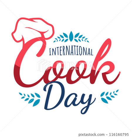 International Cook Day letter design background International Cook Day letter design background 116160795