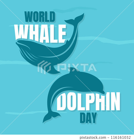 World Whale and Dolphin Day creative background 116161032