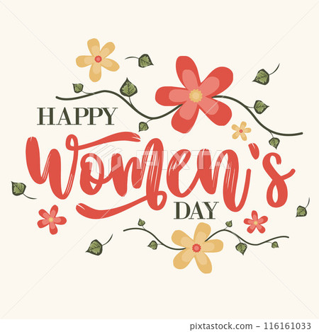 Happy Womens Day letter background Happy Womens Day letter background 116161033