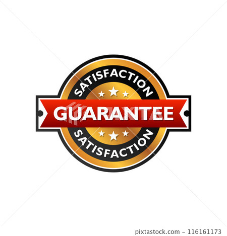 Guarantee gold vector stamp isolated on white background 116161173