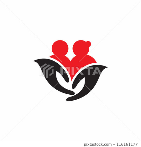 Helping hand logo design template Helping hand logo design template 116161177