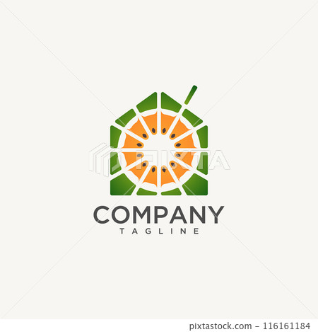 Home Juice logo vector icon symbol minimalist template design 116161184