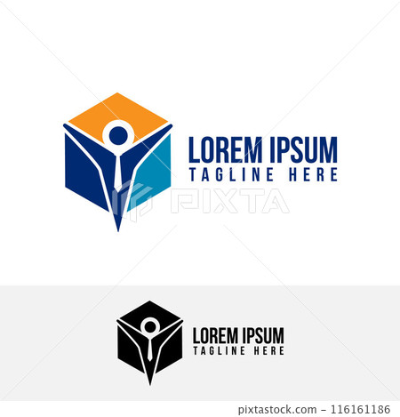 Concept of professional employee recruitment agency logo Concept of professional employee recruitment agency logo 116161186