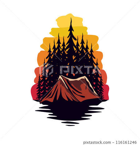 Camping and outdoor logo template Camping and outdoor logo template 116161246