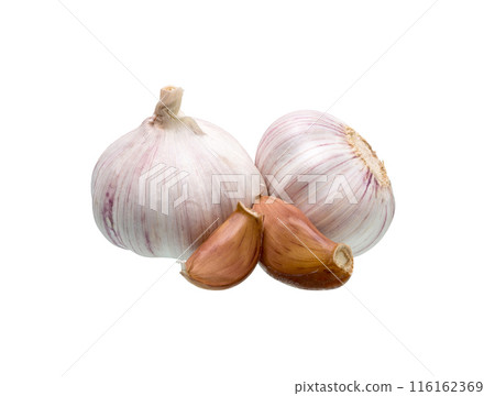 Garlic isolated set. 116162369